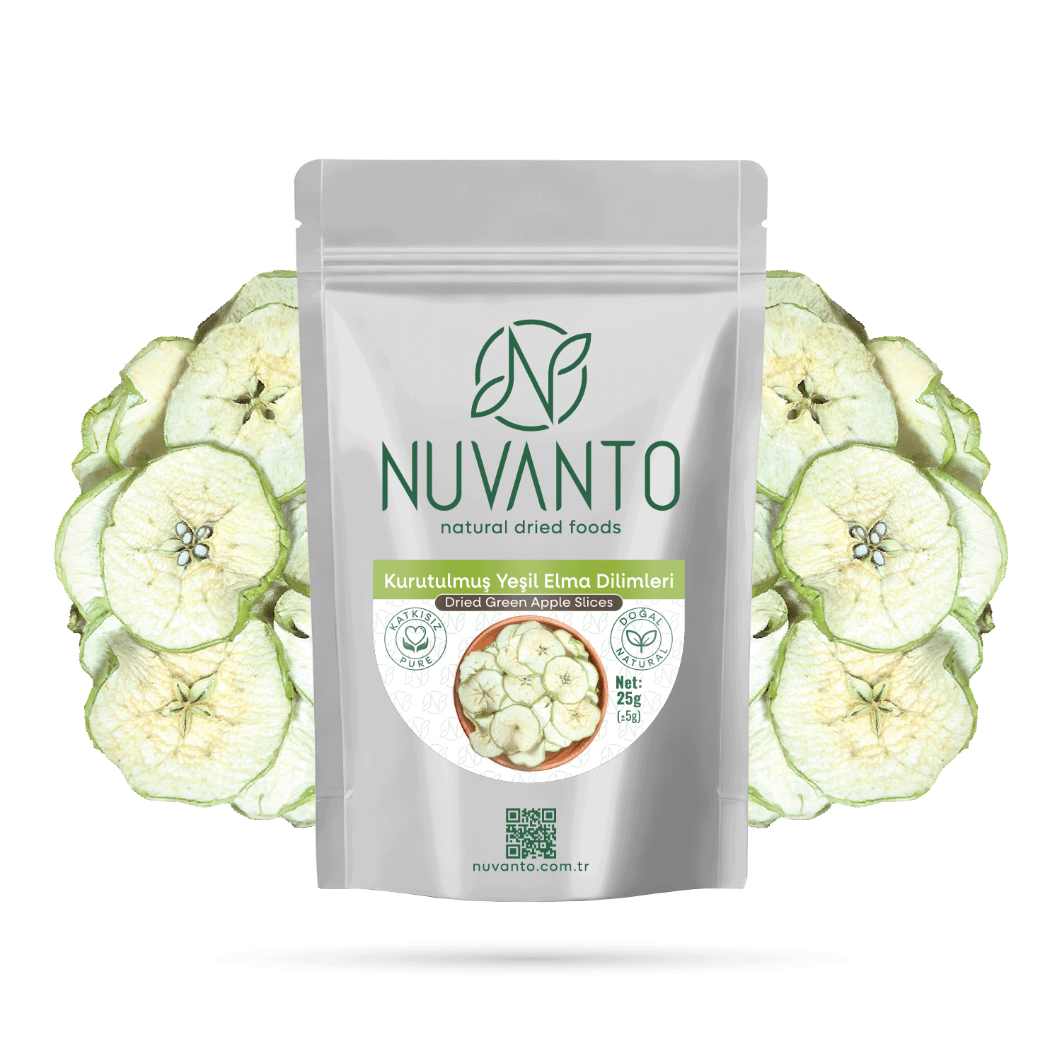 KURUTULMUŞ YEŞİL ELMA 25 GR