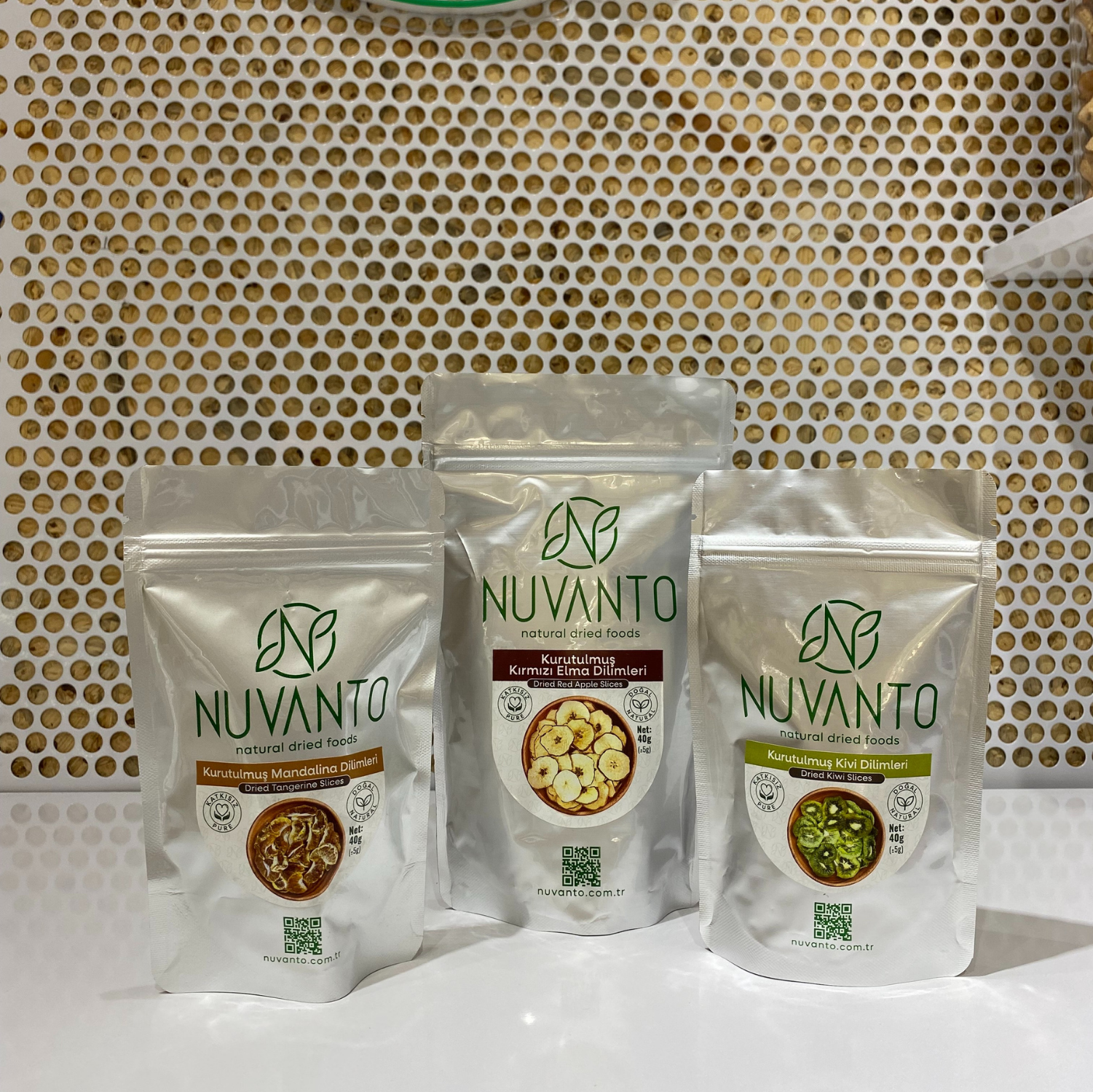 Mix Kuru Meyve Kırmızı elma Kivi Dilim mandalina