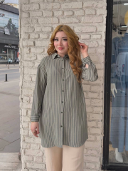 Çizgili tunik gömlek