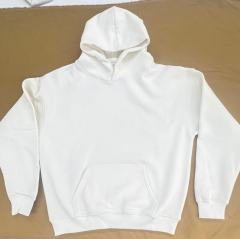 Unisex kapüşonlu sweatshirt krem