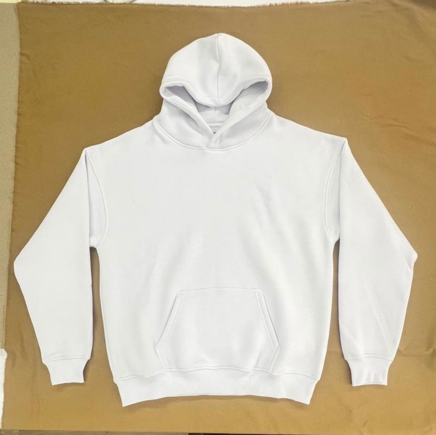 Unısex kapüşonlu sweatshirt beyaz