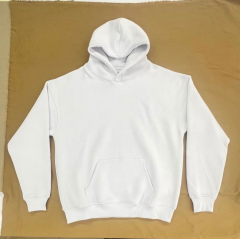 Unısex kapüşonlu sweatshirt beyaz