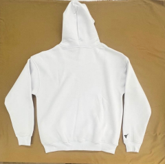 Unısex kapüşonlu sweatshirt beyaz