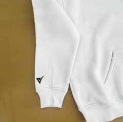 Unısex kapüşonlu sweatshirt beyaz