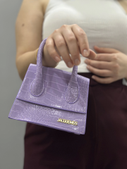 luxe lila cilt çanta